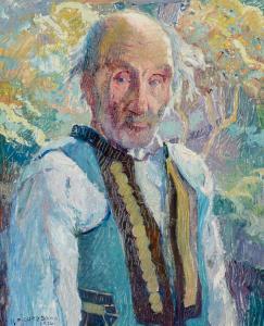 SKOU Sigurd 1878-1929,Breton Farmer,1926,William Doyle US 2022-09-14