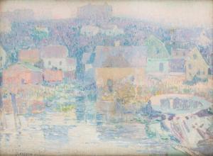 SKOU Sigurd 1878-1929,Coastal Village,Shapiro Auctions US 2019-11-02