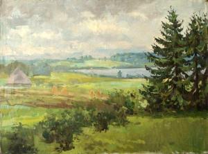 SKULME Oto 1889-1967,Landscape,1952,Antonija LV 2022-09-10