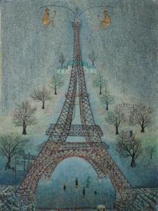 SKURJENI Mato 1898-1990,Eiffel Tower,1963,Palais Dorotheum AT 2022-05-31