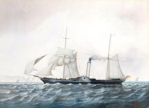 SKUSE Anthony E 1900-1900,marine studies of sailing and steam ships,TW Gaze GB 2022-05-05
