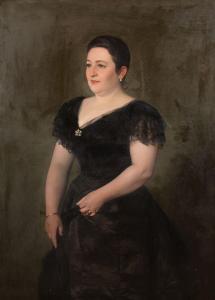 SKUTECKY Dominik 1849-1921,Portrét ženy,1890,Soga SK 2019-12-10