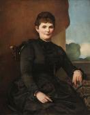 SKUTECKY Dominik 1849-1921,Portrét umelcovej manželky,1880,Soga SK 2010-12-07
