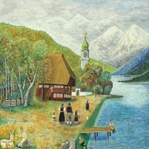 SKYUM Keziah 1900-1900,Mountainscape,1915,Bruun Rasmussen DK 2012-10-29