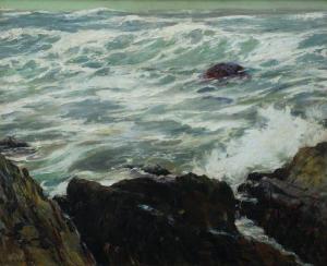 SLADE Caleb Arnold 1882-1961,Monhegan Waves,Barridoff Auctions US 2021-08-14