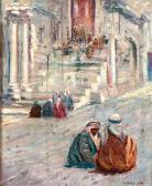 SLADE Caleb Arnold 1882-1961,Orientalist Street Scene,Skinner US 2017-05-19