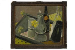 SLANEY M. Noel 1915-2000,STILL LIFE WITH CHAMPAGNE,McTear's GB 2022-08-21