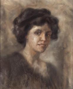 SLATAPER Alberto 1870-1935,Profilo di donna,1910,Casa d'Aste Arcadia IT 2021-04-28