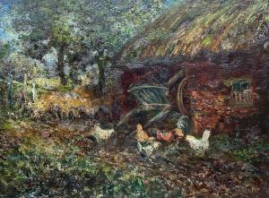 SLATER John Falconar 1857-1937,Chickens in the Farmyard,David Duggleby Limited GB 2024-03-15