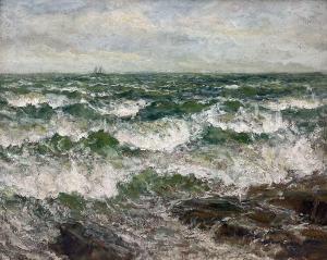 SLATER John Falconar 1857-1937,Waves Breaking on the Coast,David Duggleby Limited GB 2024-03-15