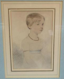 SLATER Joseph Edward 1902-1994,Portrait of a Young Girl with a blue sa,Simon Chorley Art & Antiques 2016-01-26