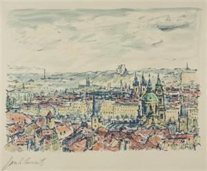 SLAVICEK Jan 1900-1970,A View of Prague,Palais Dorotheum AT 2012-05-26