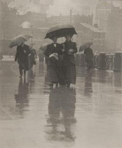 SLEETH R.L 1900-1920,Rainy day in Pittsburg,Tajan FR 2014-04-17