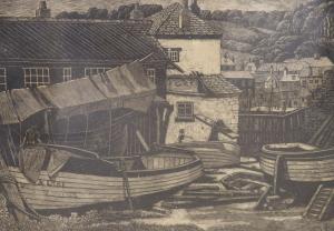 SLEIGH Bernard 1872-1954,Mevagissey Boathouse No.19,Gorringes GB 2021-11-22