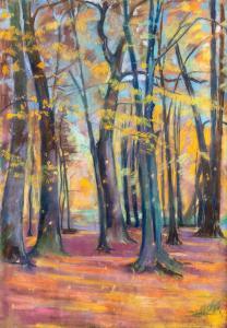 SLEVENSZKY Lajos 1910-1975,Autumn forest,1939,Nagyhazi galeria HU 2023-12-12