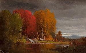 SLOAN Junius R 1827-1900,Hudson River Landscape in Autumn,Heritage US 2013-05-11