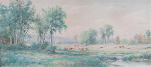 SLOAN Junius R 1827-1900,Sheep in a Landscape,Hindman US 2016-04-16