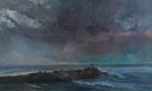 SLOAN Louis B. 1932-2008,Untitled (Storm Approaching Shore),1973,Swann Galleries US 2021-10-07