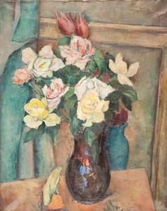 SLOCOVICH SALMONA ADELE,STILL LIFE WITH ROSES,McTear's GB 2013-08-01