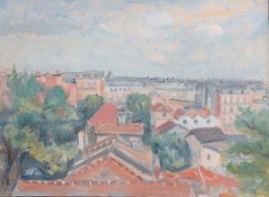 SLODKI Marcel 1892-1943,Les toits,Brissoneau FR 2018-07-04