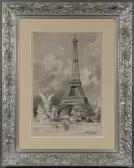 SLOM ANDRÉ 1844-1909,La Tour Eiffel,1889,Joron-Derem FR 2014-05-23