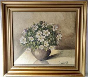 SLOT NYBORG Ingrid 1888-1978,Flowers in a vase,Bruun Rasmussen DK 2022-01-06
