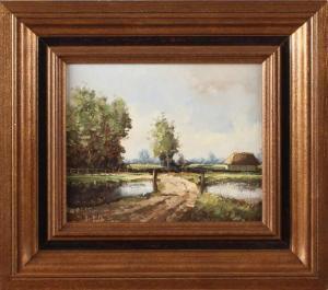SLOTMAN B.H. 1939,Landscape with fens,Twents Veilinghuis NL 2016-01-09