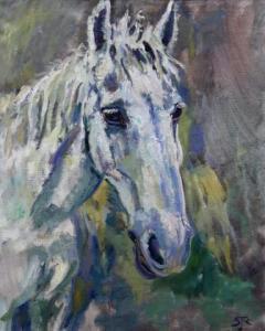 SLUIJTERS Jan 1914-2005,Het witte paard,Venduehuis NL 2021-07-04