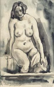 SLUIJTERS Jan Schilder 1881-1957,Seated Nude,Christie's GB 2005-05-31