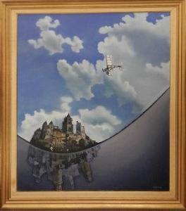 SMALLWOOD Chris 1900-2000,Glider over a town,1982,Rosebery's GB 2012-11-10