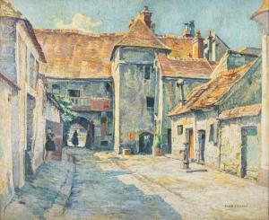 SMART Rowley 1887-1934,The Court Yard, Moret-sur-Loing,Bearnes Hampton & Littlewood GB 2023-01-17