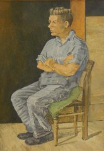 SMEDLEY JOSEPH 1923-2016,Seated boy in grey,Golding Young & Mawer GB 2017-02-22