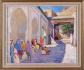 SMETS Charles Ernest 1909,Intérieur de palais au Maroc.,Galerie Moderne BE 2023-01-23