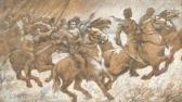 SMETS Louis 1840-1896,"Horsemen",1928,Alis Auction RO 2010-09-07