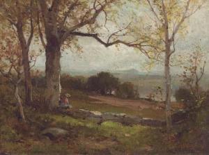SMILLIE George Henry,New Jersey landscape with a figure resting by a tr,Christie's 2005-03-01