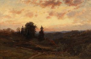 SMILLIE James David 1833-1909,Sunset over Landscape,Hindman US 2023-10-20