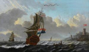 SMIT Aernout,Holenderskie żaglowce przy duńskim nabrzeżu,1641,Sopocki Dom Aukcjny 2021-09-18