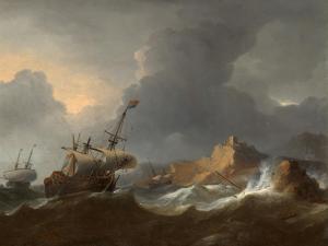 SMIT Aernout 1641-1710,Ships in Distress off a Rock,Lempertz DE 2022-05-21