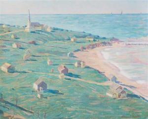 SMITH Albert E. 1862-1940,Little Church on the Beach,Hindman US 2015-04-25