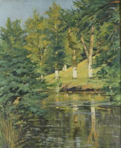 SMITH Alfred 1853-1936,Sous-bois et rivière, Crozant,Rossini FR 2024-03-29