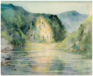 SMITH Alice Ravenel Huger 1876-1958,mountain landscape with river,Brunk Auctions US 2009-01-03