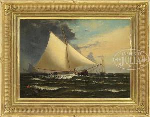 SMITH Archibald Cary 1837-1911,SLOOP PASSING MARK,1870,James D. Julia US 2017-02-10