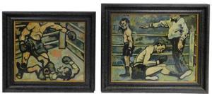 SMITH Arthur 1897-1972,boxing scenes,Winter Associates US 2017-12-04