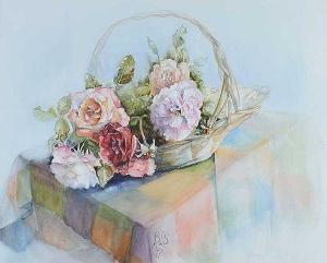 SMITH Barbara Love,BASKET OF FLOWERS,Ross's Auctioneers and values IE 2017-05-03
