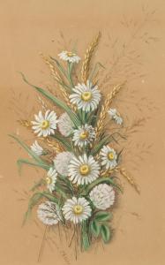 SMITH BLISS LUCIA 1823-1912,BOUQUET OF WHEAT AND DAISIES,Sloans & Kenyon US 2016-09-17