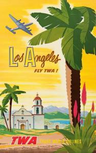 SMITH Bob, Robert Harmer 1906,LOS ANGELES / FLY TWA!,1948,Swann Galleries US 2020-10-15