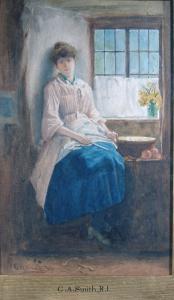 SMITH C.A,seated at a window,Eastbourne GB 2008-09-05
