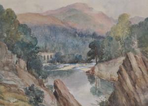 SMITH Charles Alexander 1864-1915,River scene in Perthshire,Burstow and Hewett GB 2011-07-20