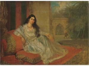 SMITH Charles,An Indian woman reclining on bolsters on the terra,1786,Christie's 2006-07-13