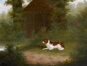 SMITH Charles Hamilton 1776-1859,The Springer Spaniel 'Dash' before a gazebo,Bonhams GB 2009-02-10